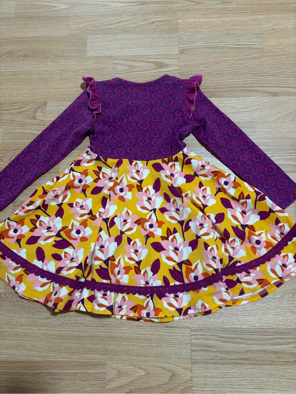 “Wildflower” dress with matching ruffles size 4